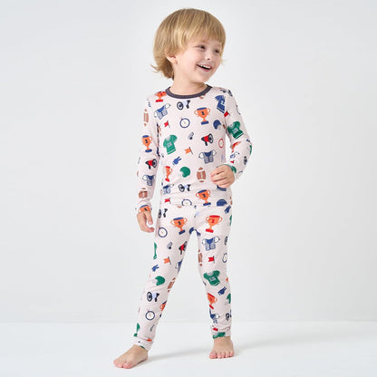 pureborn Baby Viscose From Bamboo Pajamas Set Pjs - Kids Toddler Girl Snug Fit Viscose Sleepwear