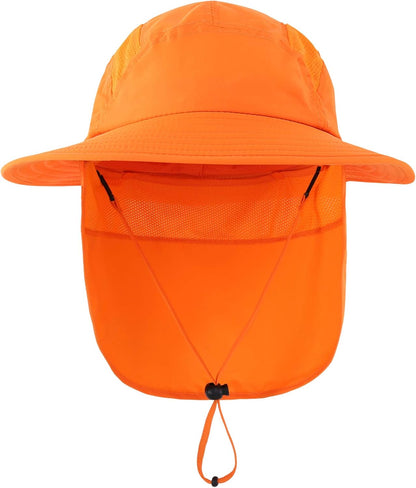 Home Prefer UPF 50+ Boys Sun Hat with Neck Flap Wide Brim Summer Beach Bucket Hat for Boys Girls