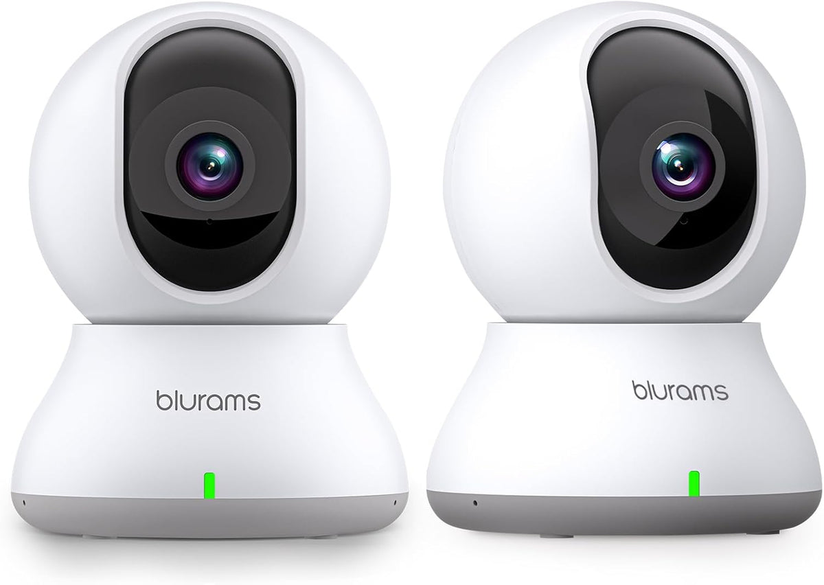 blurams Cameras for Home Security, 2K Indoor Camera 360° Pet Camera with Phone App, Motion