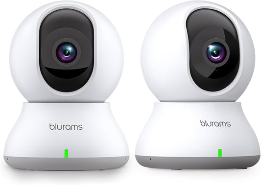 blurams Cameras for Home Security, 2K Indoor Camera 360° Pet Camera with Phone App, Motion
