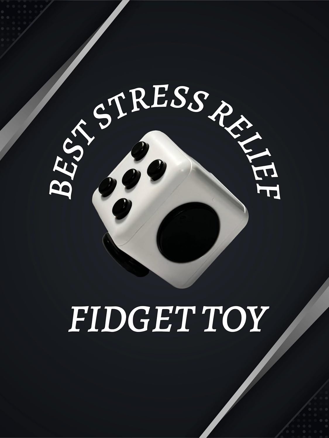 Fidget Gadget Toy - Premium Quality Stress Relief Cube Toy for Adults and Kids - Improve Focus