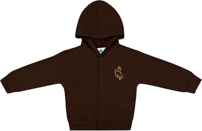Creative Knitwear College Baby Snap Hooded Jacket - Team Logo, Multiple Colors, for Boys & Girls