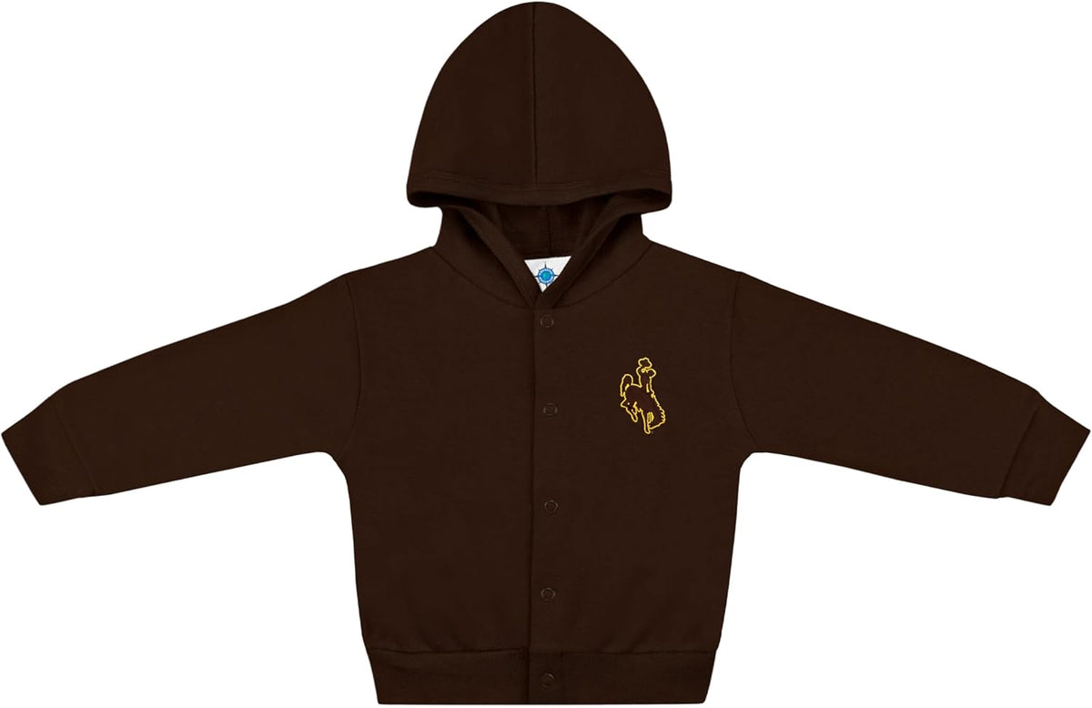 Creative Knitwear College Baby Snap Hooded Jacket - Team Logo, Multiple Colors, for Boys & Girls