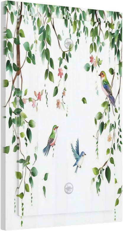 Light Switch Cover Plate Green Leaves Bird Eucalyptus Sage Plant 1 Gang No Device Blank Electrical