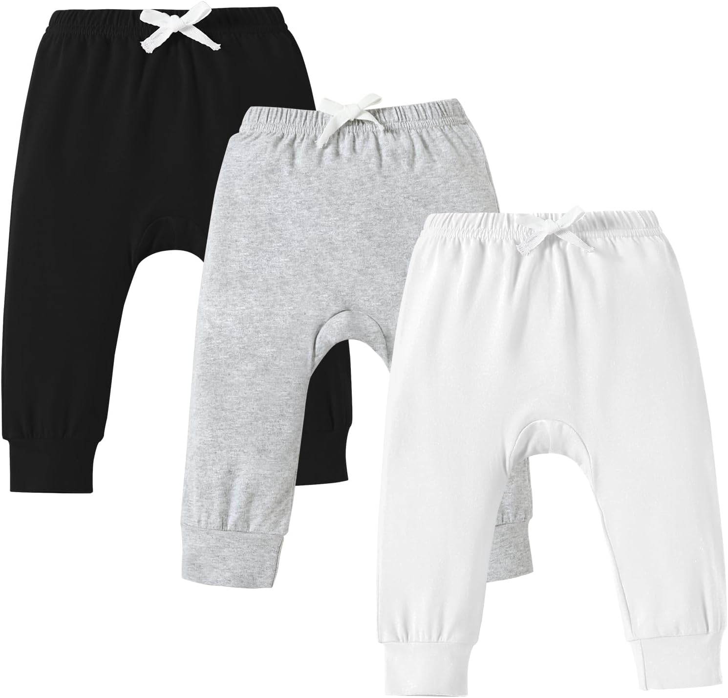DREAM BUS Pack of 3 Toddler Jogger Pants with Pocket Toddler Boy Sweatpants Baby Boy Pants Infant