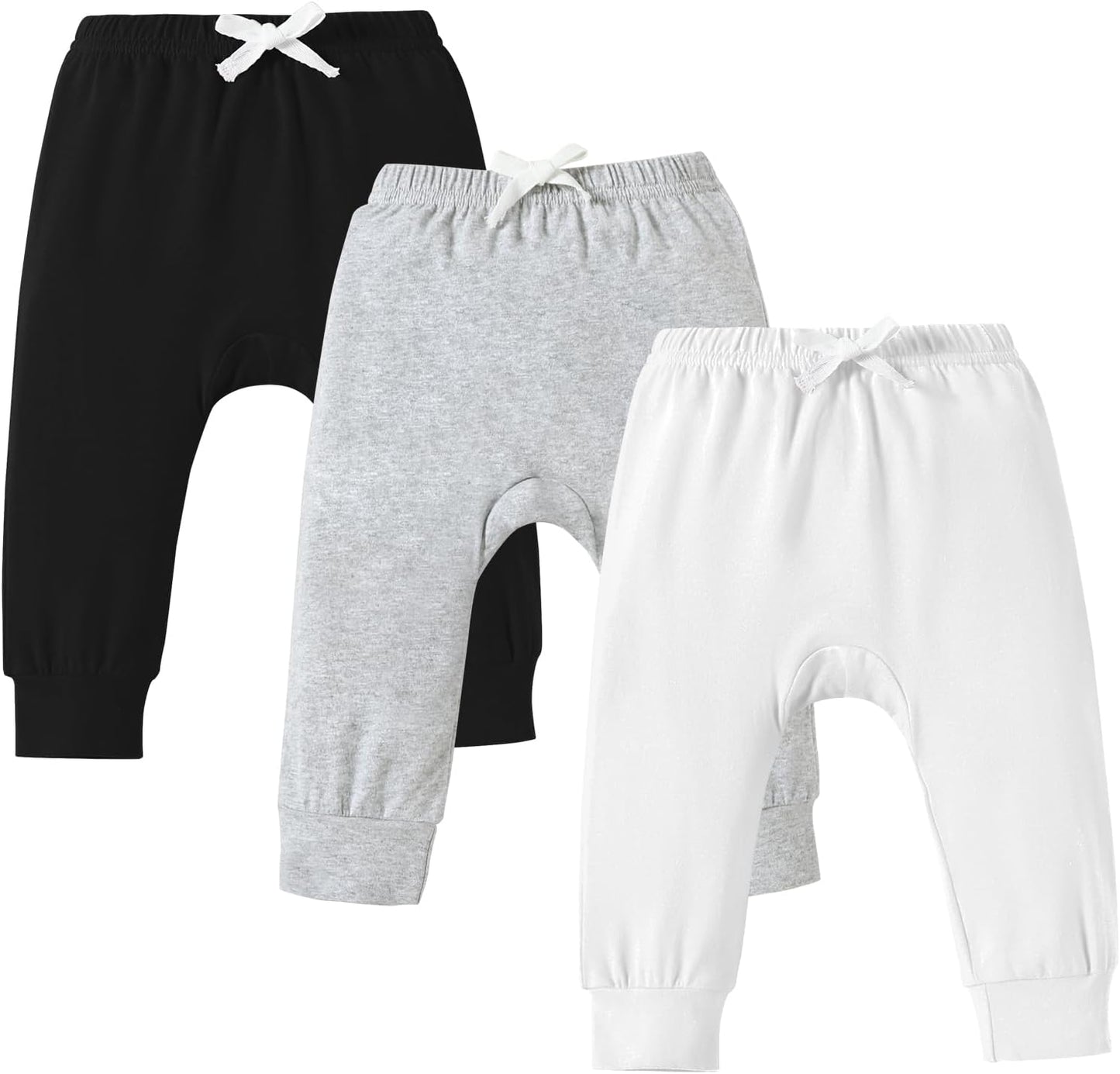 DREAM BUS Pack of 3 Toddler Jogger Pants with Pocket Toddler Boy Sweatpants Baby Boy Pants Infant