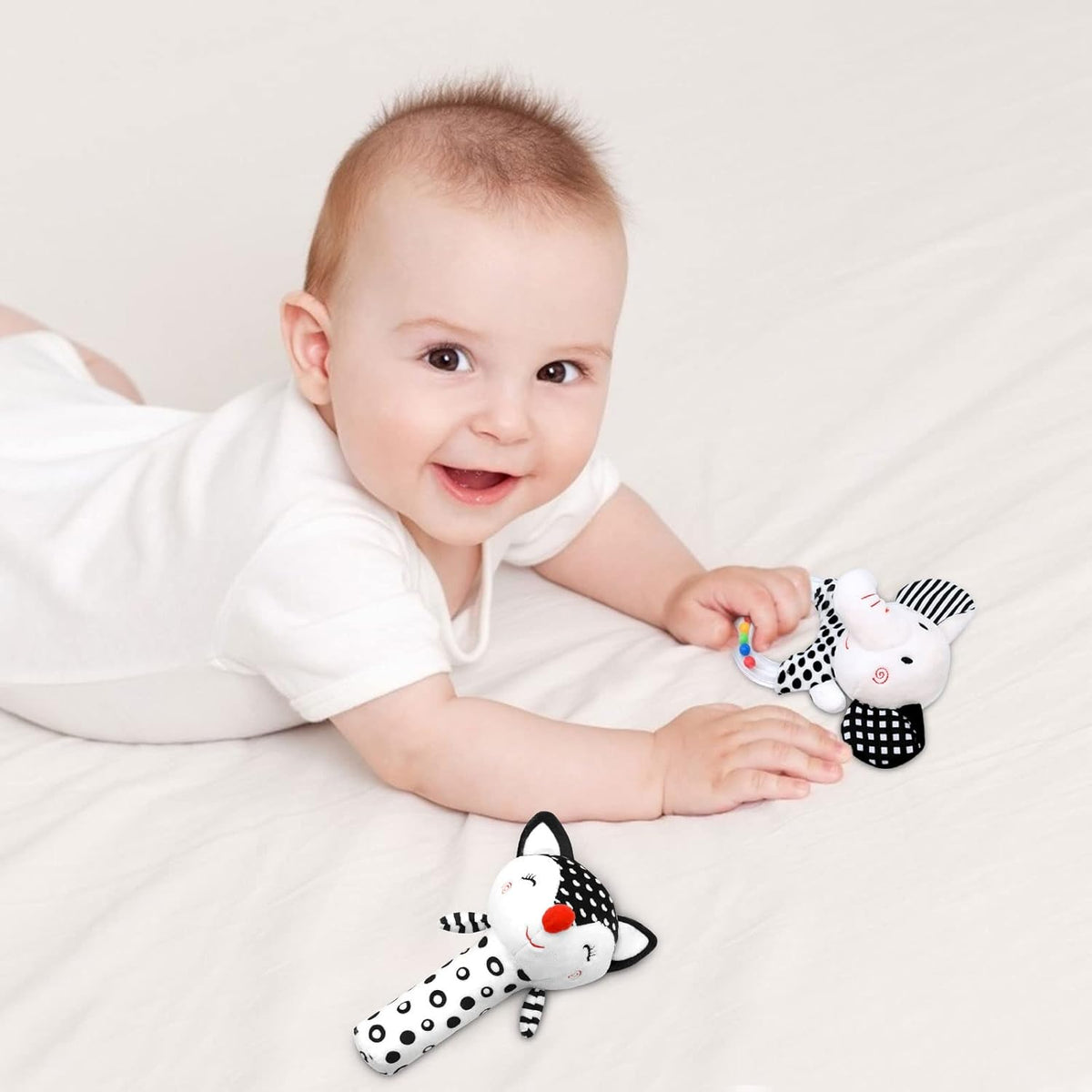 Baby Rattles 0-6 Months Newborn Toys Infant Toys 0-3 Months Rattles for Babies 0-6 Months Baby Toys
