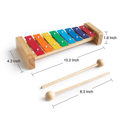 MUSICUBE Xylophone for Kids Wooden Xylophone with Mallets Orff Music Instrument for Educational