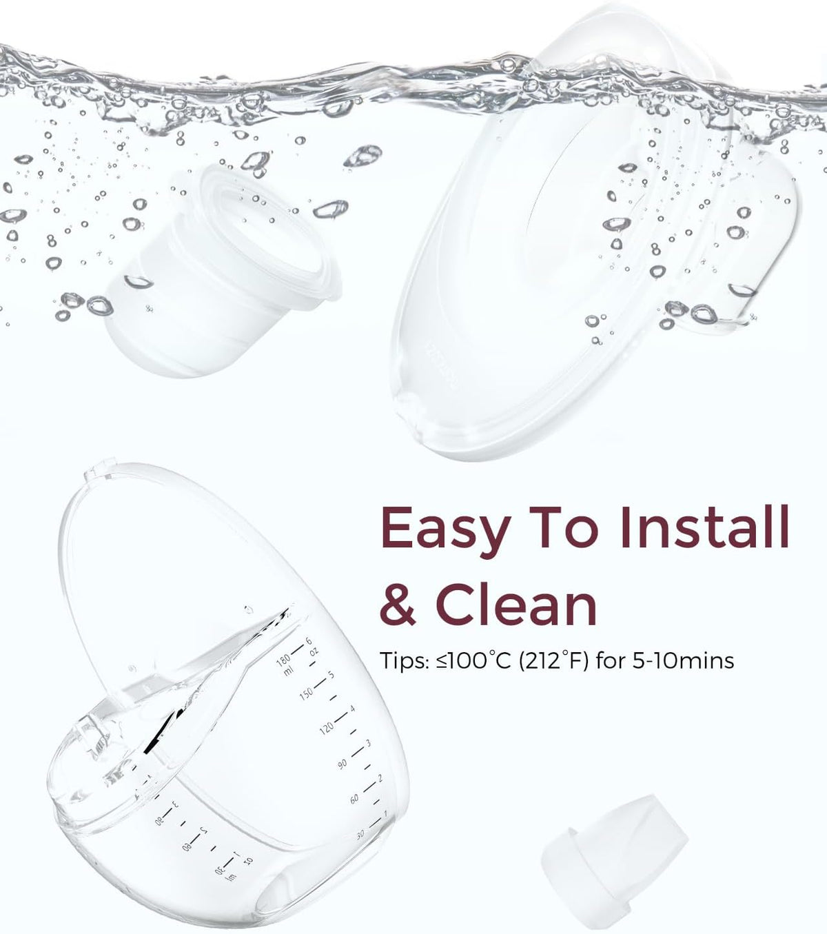 Momcozy Full Set Collector Cup Only Compatible with Momcozy Mobile Style | M6 NOT for Others.