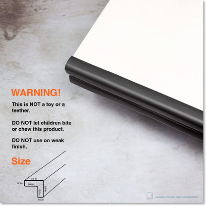 Roving Cove Slim-Fit Edge Protector for Baby Proofing (9ft Small Edge Only), Soft Rubber Foam