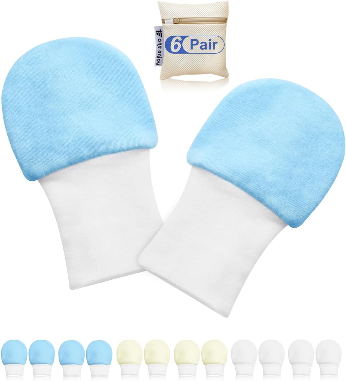 Newborn Baby Mittens Anti Scratch Baby Mittens No Scratch Mittens Baby Gloves for 0-6 Months Boys