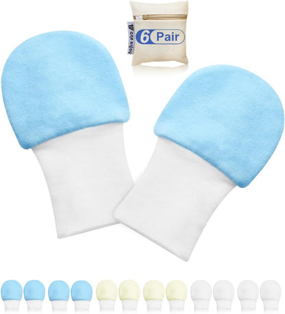 Newborn Baby Mittens Anti Scratch Baby Mittens No Scratch Mittens Baby Gloves for 0-6 Months Boys