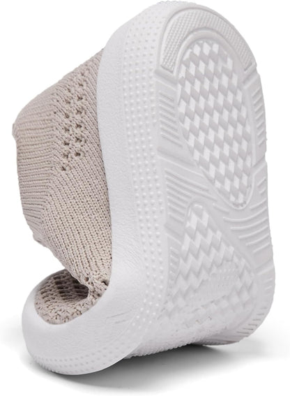 Eashi Baby Boy Girl Non-Skid Indoor Infant Walking Shoes Breathable Warm Elastic Sock Shoes with