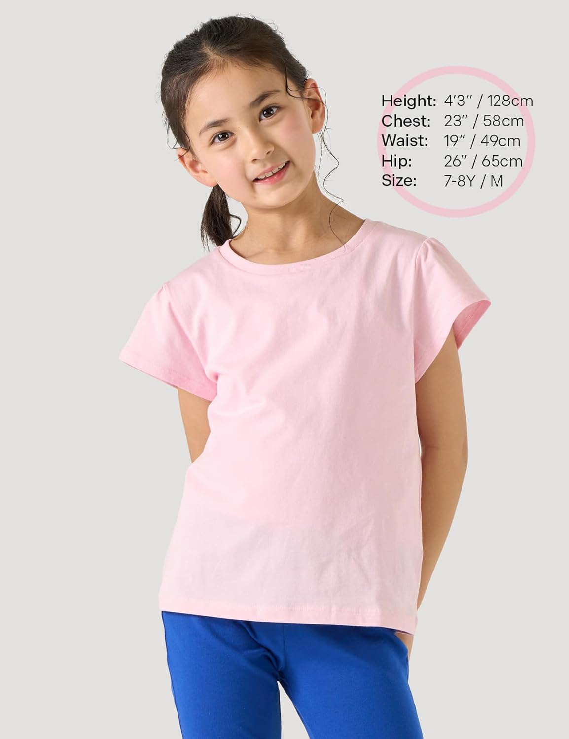 LAPASA Kids T-Shirts Short Sleeve (4 Pack) 100% Cotton Plain Top Tees Boy & Girl Unisex Toddler