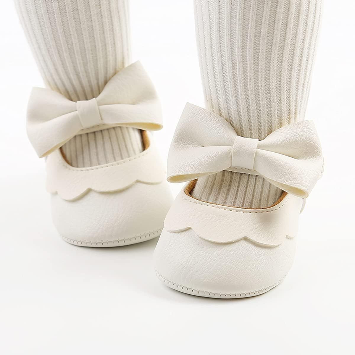 Baby Shoes Mary Jane Flats Non Slip Soft Sole Infant Toddler Sneakers First Walkers Party Christmas