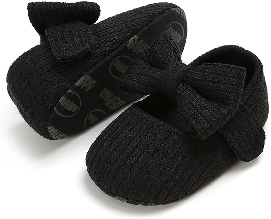 Baby Shoes Mary Jane Flats Non Slip Soft Sole Infant Toddler Sneakers First Walkers Party Christmas