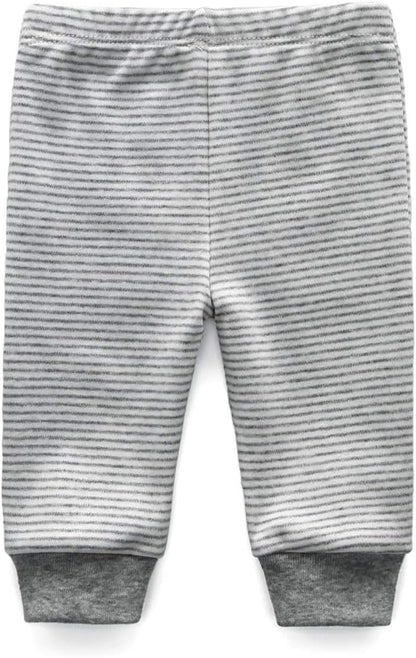 Unisex Newborn Baby Cotton 4-Pack Pants Embroidery Pringting Casual Leggings 0-24 Months for Boys