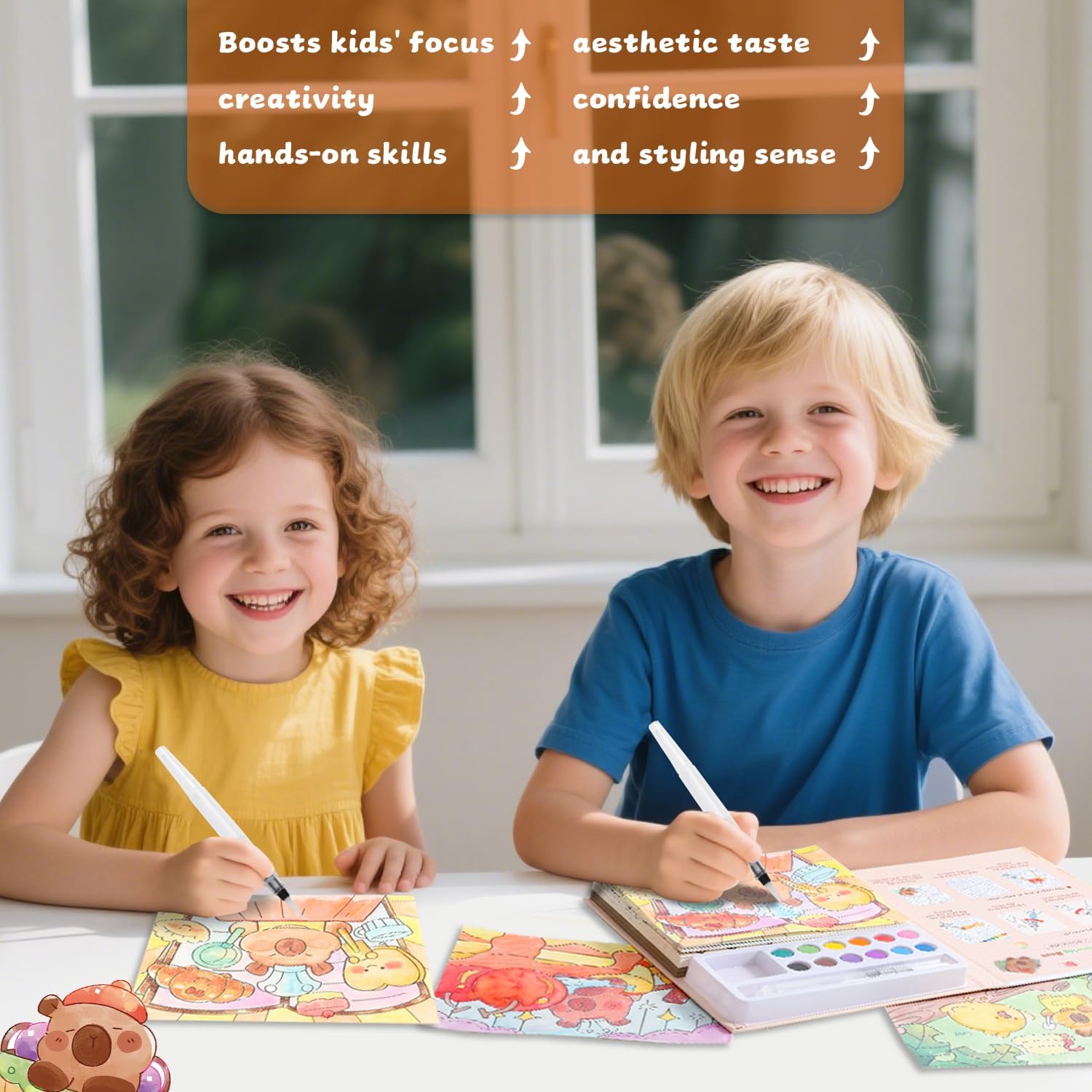 Paint with Water Coloring Books for Kids Ages 3-5, 4-8 – Cute Coloring Book for Teens,Arts and