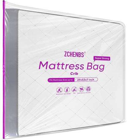 ZCHENBS® – Mattress Bags for Moving and Storage,Mattress Bag with Zippers,5 Mil Ultra-Thick Bed