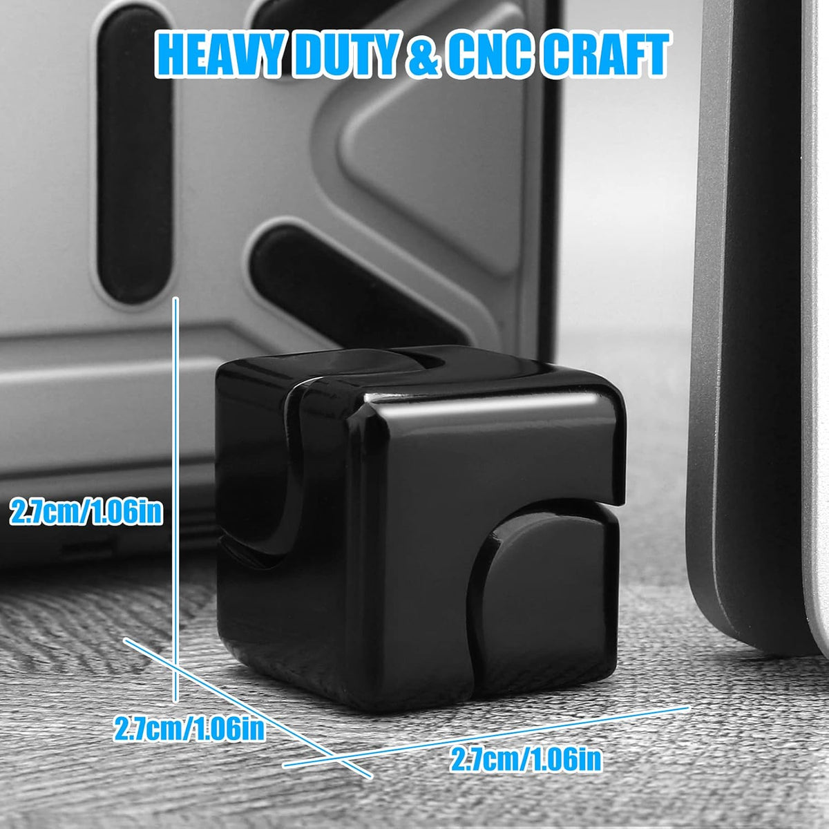 Infinity Gear Fidget Cube Spinner for Kid Adult, Transformable Spinning Top Metallic Fidget Toys