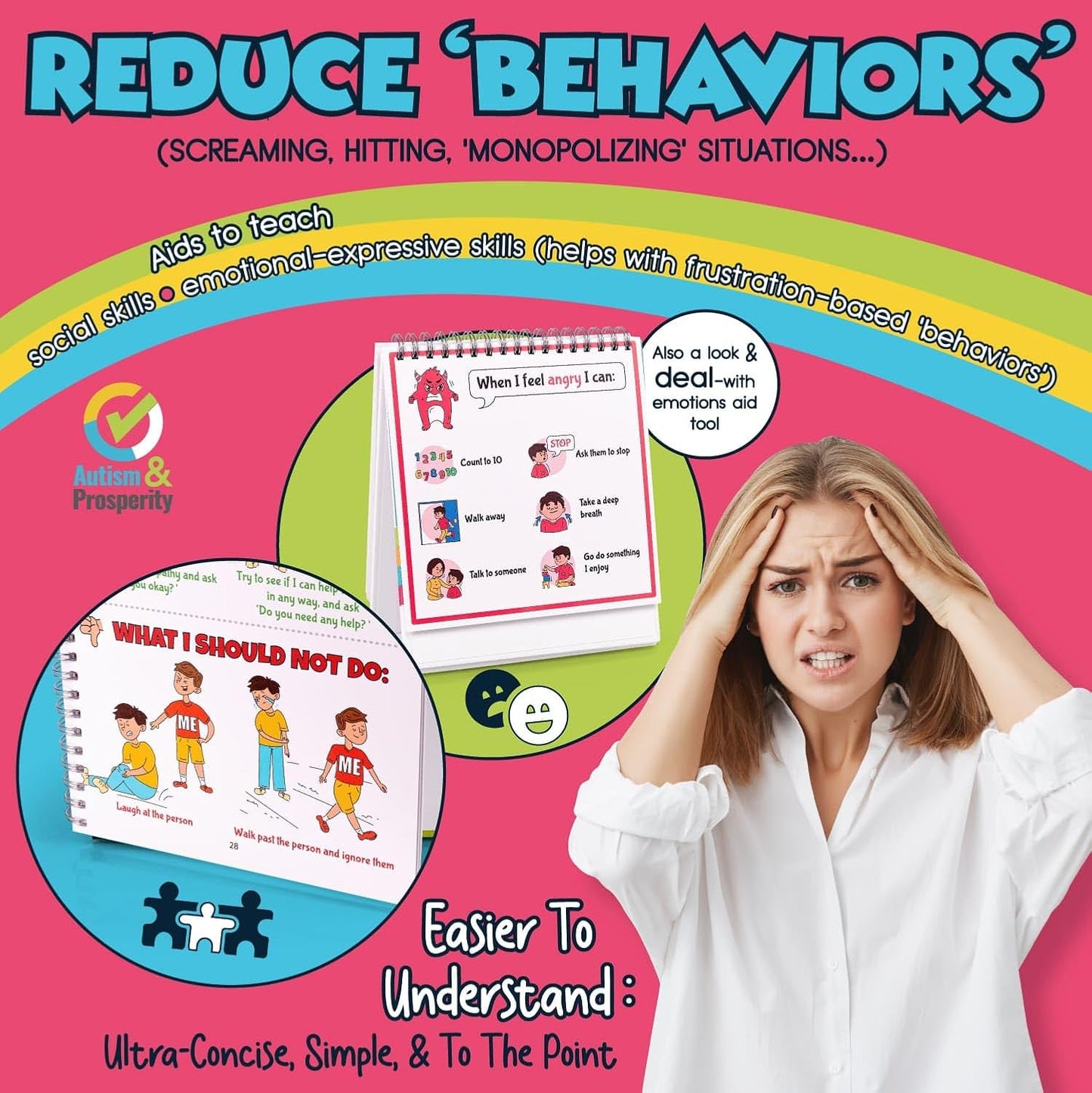 Kids Emotions & Social Life Skills Autistic Children Set ASD Child Boys Girl Teen Learning