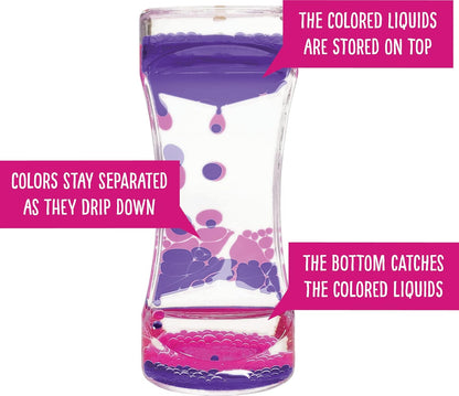 Purple & Pink Liquid Motion Bubbler