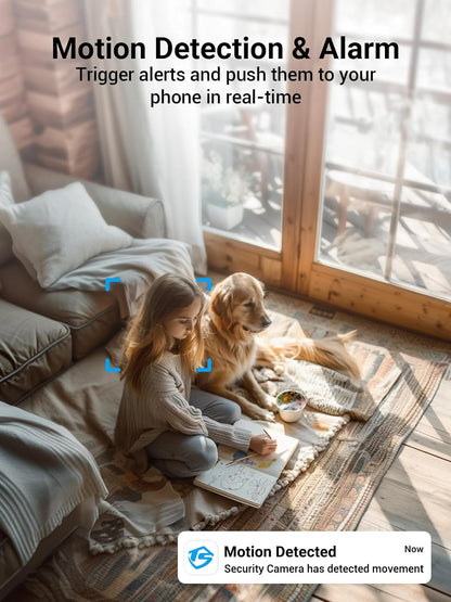 [5G & 2.4G] Indoor/Outdoor Security Camera for Home, Baby/Elder/Dog/Pet Camera with Phone App