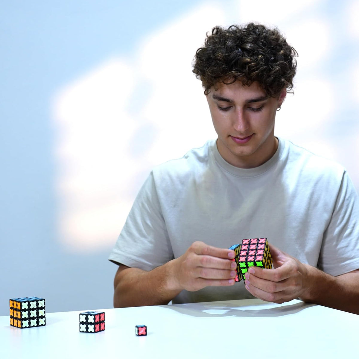 TOSY Magnet Cube 4x4 - 560 Magnets, 70 Blocks, 8 in 1 Toy: Puzzle Cube Game, Creative Building