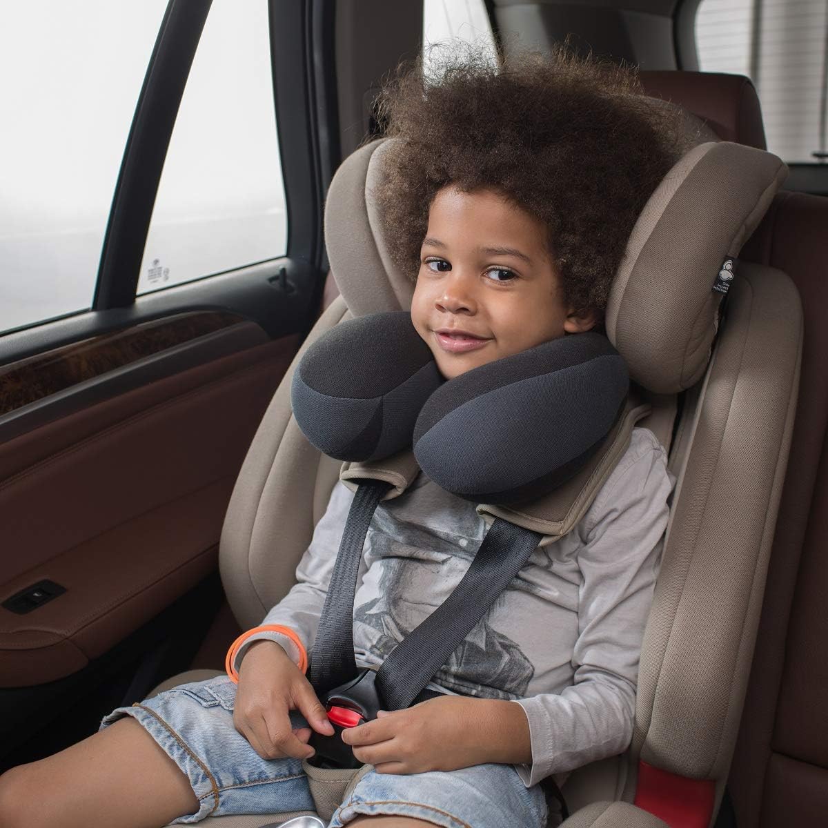 INFANZIA Kids Chin Supporting Travel Neck Pillow, Helps Support Head and Neck, Comfortably Designed