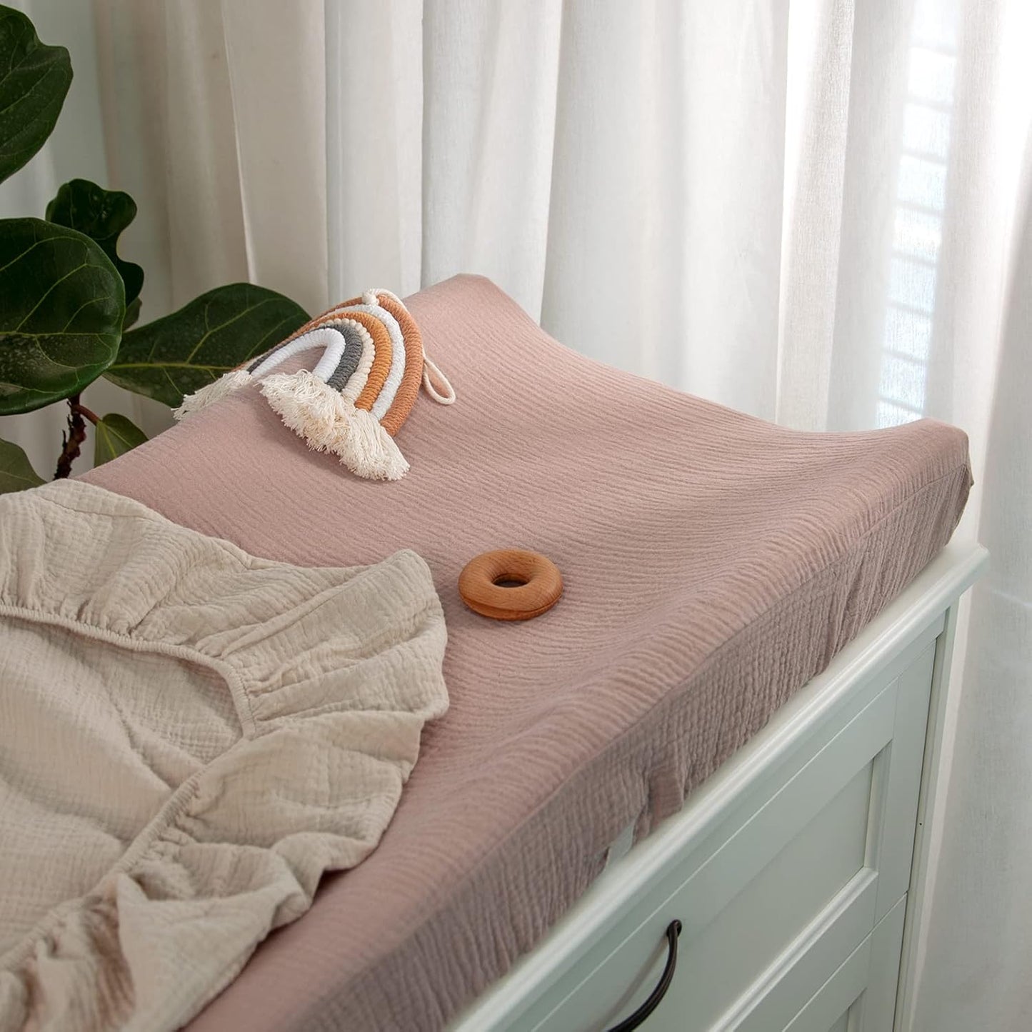 lulumoon Baby Changing Pad Cover: Muslin Diaper Changing Table Pad Cover - Changing Pad Sheets for