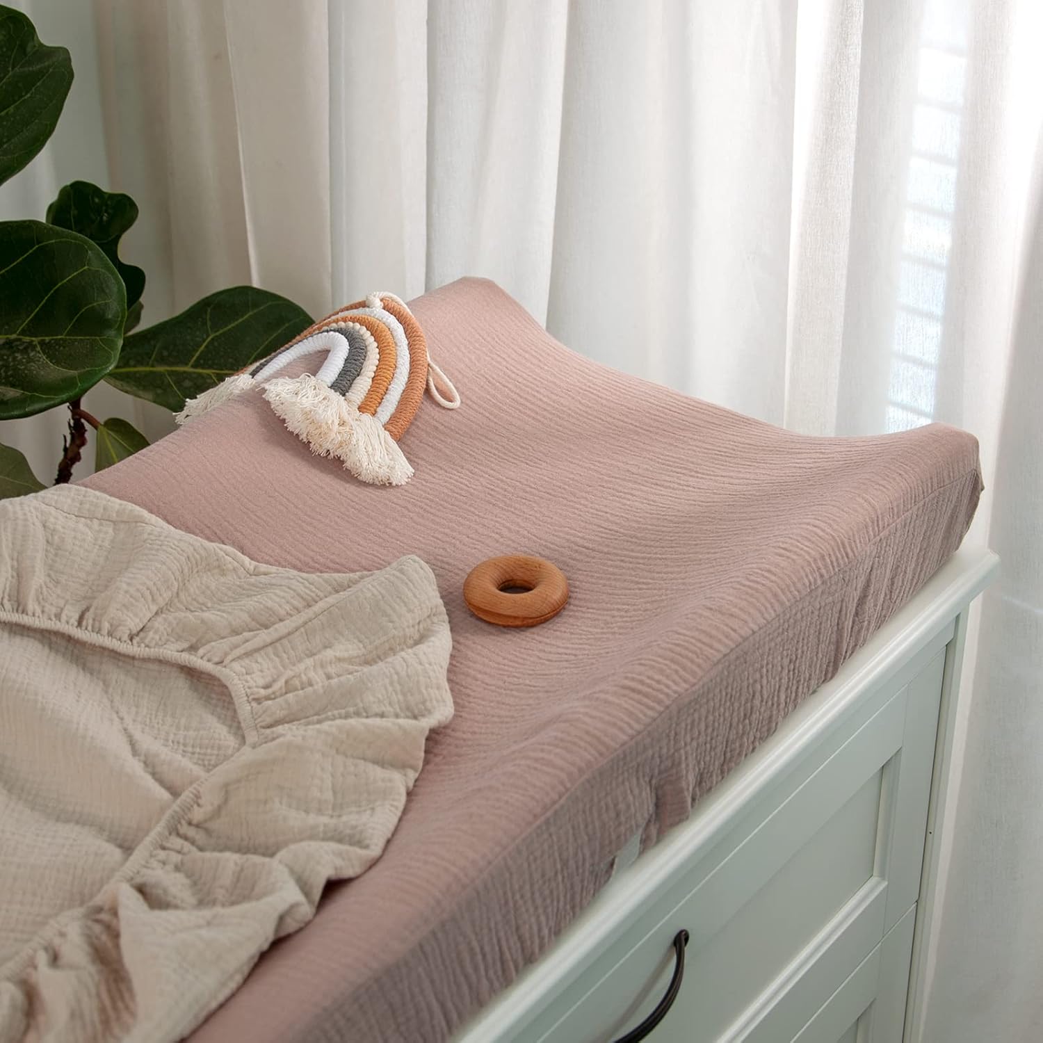 lulumoon Baby Changing Pad Cover: Muslin Diaper Changing Table Pad Cover - Changing Pad Sheets for