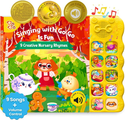 GO GO Creative Nursery Rhymes: Nursery Rhyme Books, Sound Books, 9 Songs, Musical Books for