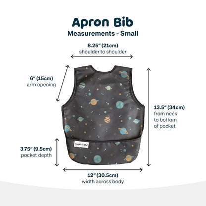 Tiny Twinkle Mess Proof Baby Bib - Waterproof & Lightweight Baby-Led Weaning Apron | 100% Recycled