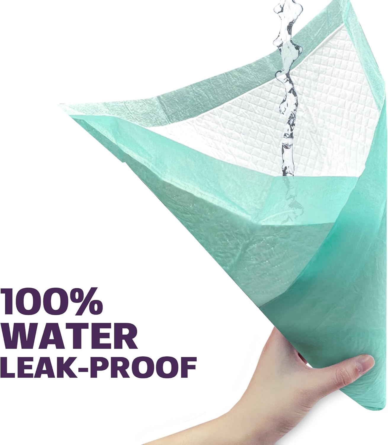 Disposable Bed Pads for Adults 23 x 36 (50 Count) - Super Absorbent and Waterproof - Incontinence