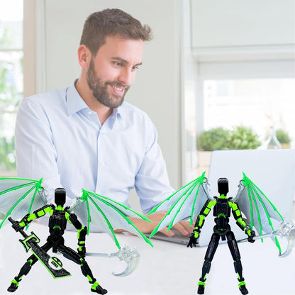 (Assembly Completed) T13 Action Figure Set, Titan 13 Action Figures, 3D Printed Dummy 13