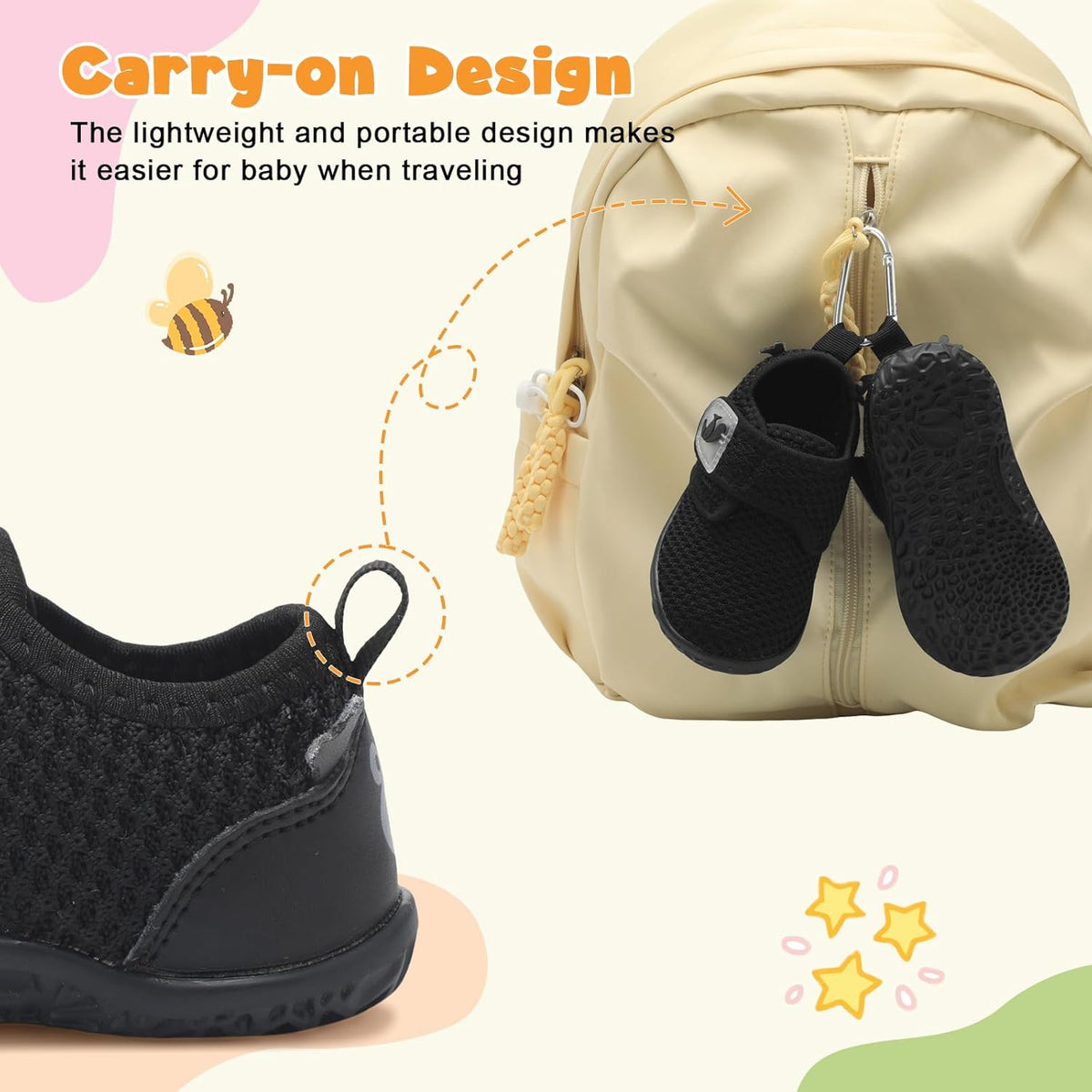 FEETCITY Baby Walking Shoes Barefoot Baby Shoes Infant Sneakers Newborn Crib Shoe Lightweight