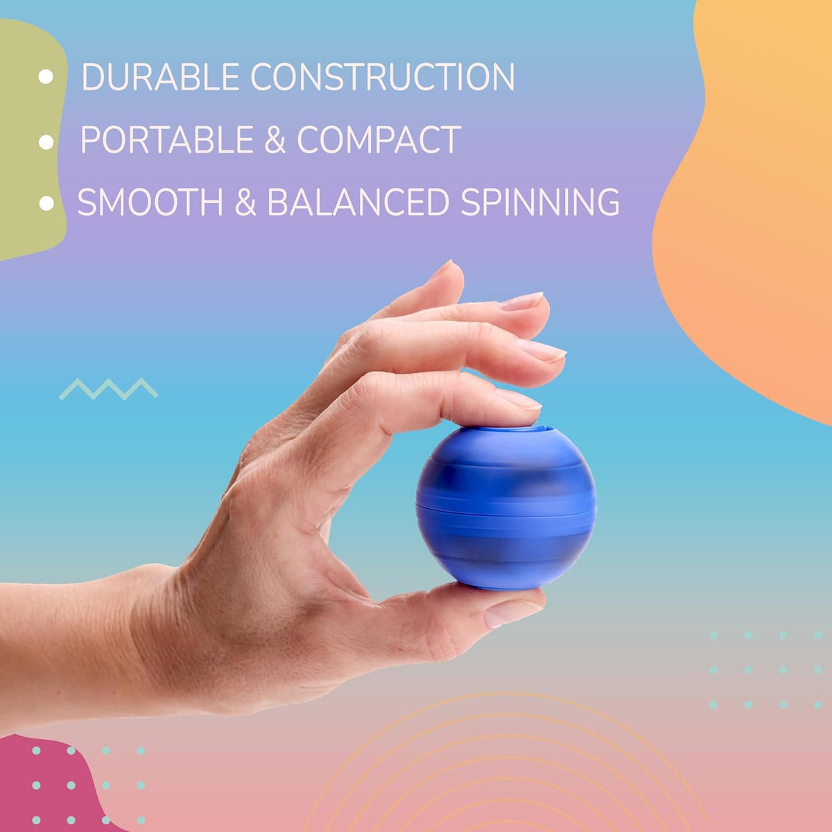 Entervending Spinner Balls 1.4''- Mini Fidget Spinner Soccer Balls - Soccer Party Favors Classroom