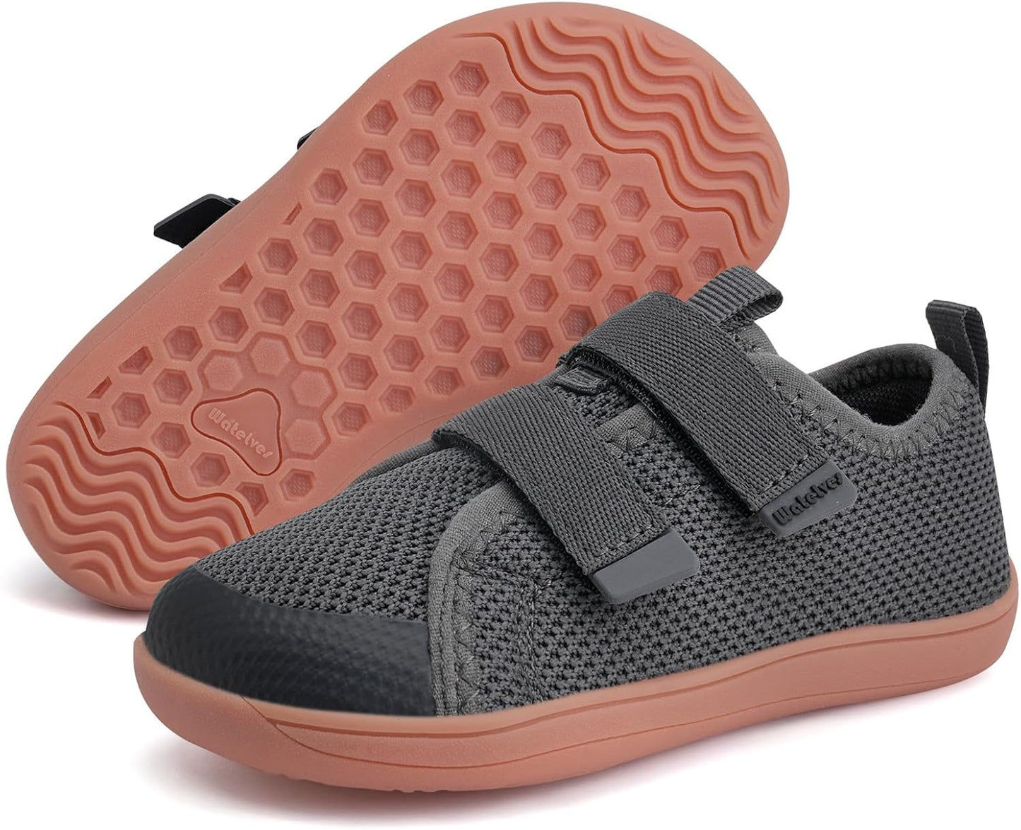 WateLves Toddler Little Kids Wide Barefoot Shoes The First Walking Shoes Girls Boys Breathable Zero