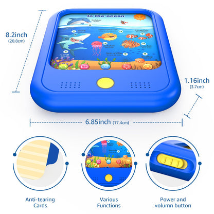 Qiaojoy Kids Learning Tablet Educational Learning Pad for Toddlers 2-5