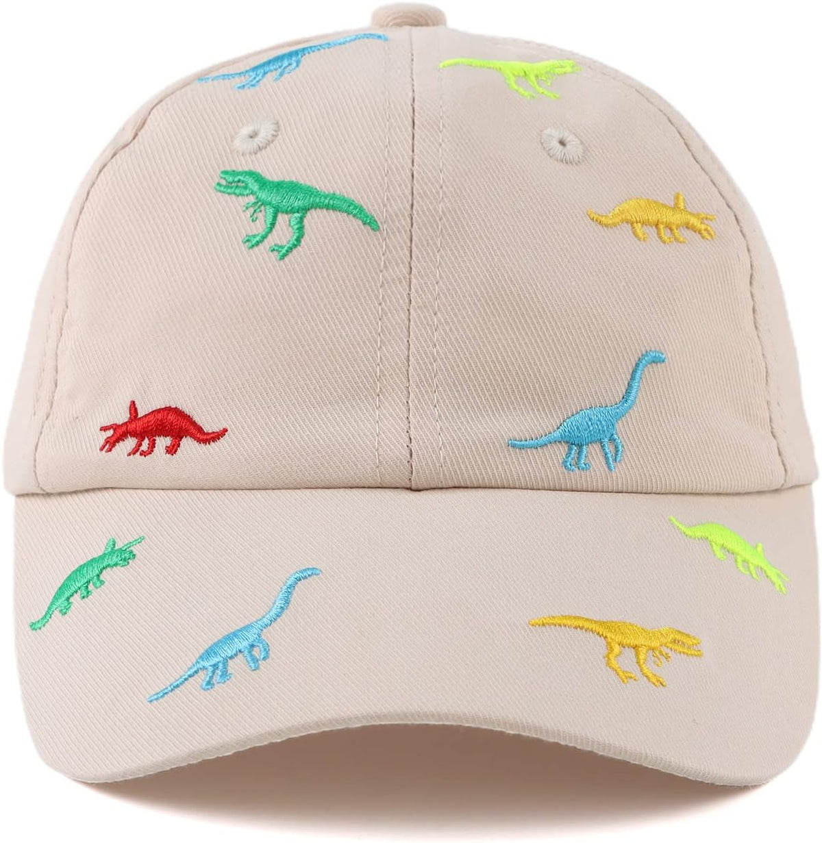 JANGANNSA Dinosaur Boys Girls Caps Embroidery Baby Baseball Caps Cotton Infant Toddler Kids Hat