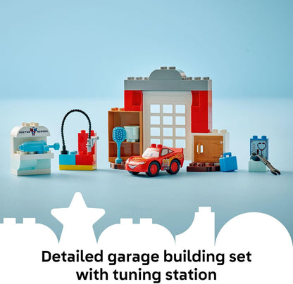 LEGO DUPLO Disney and Pixar Cars McQueen’s Visit to Doc’s Garage - Lightning McQueen Cars Toy for