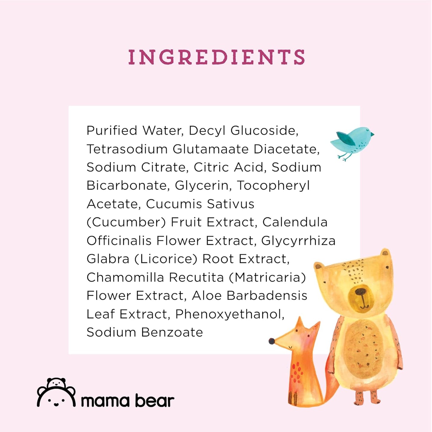Amazon Brand - Mama Bear 99% Water Based Baby Wipes, Hypoallergenic for Sensitive Skin, Fragrance
