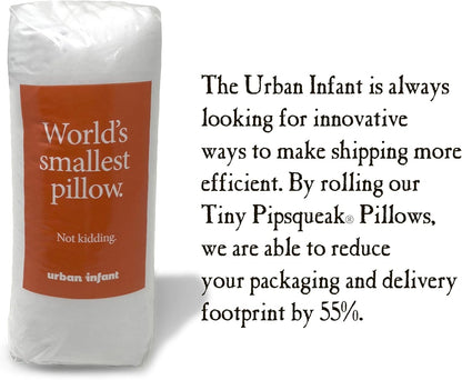 Pipsqueak Pillow - Small, Mini, Tiny - 11 x 7 in - Perfect for Travel, Cars, Airplanes, Camping