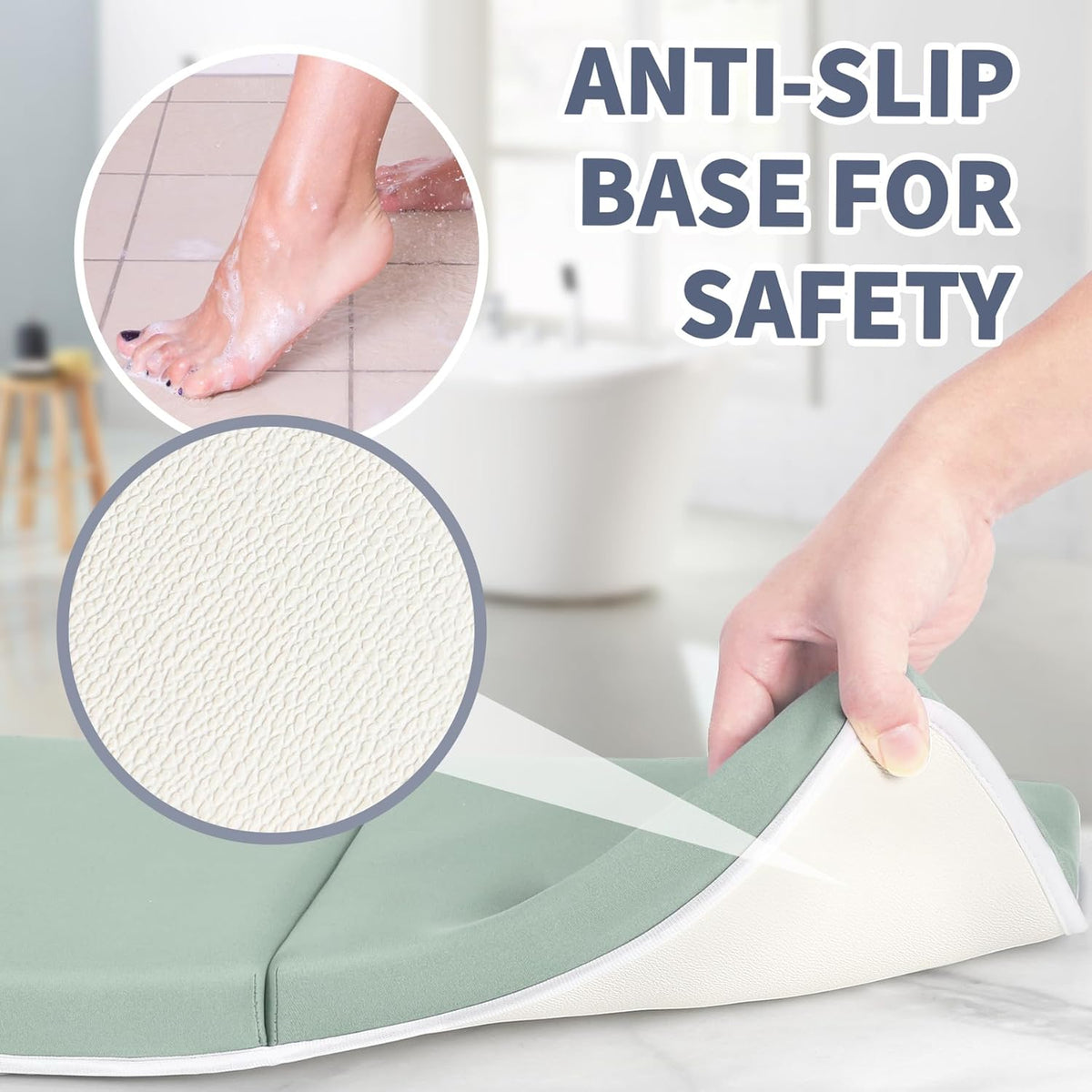 URMYWO Bath Kneeler and Elbow Rest Pad Set - 1.5" Thick Baby Bath Kneeler Pads with Toys Organizer
