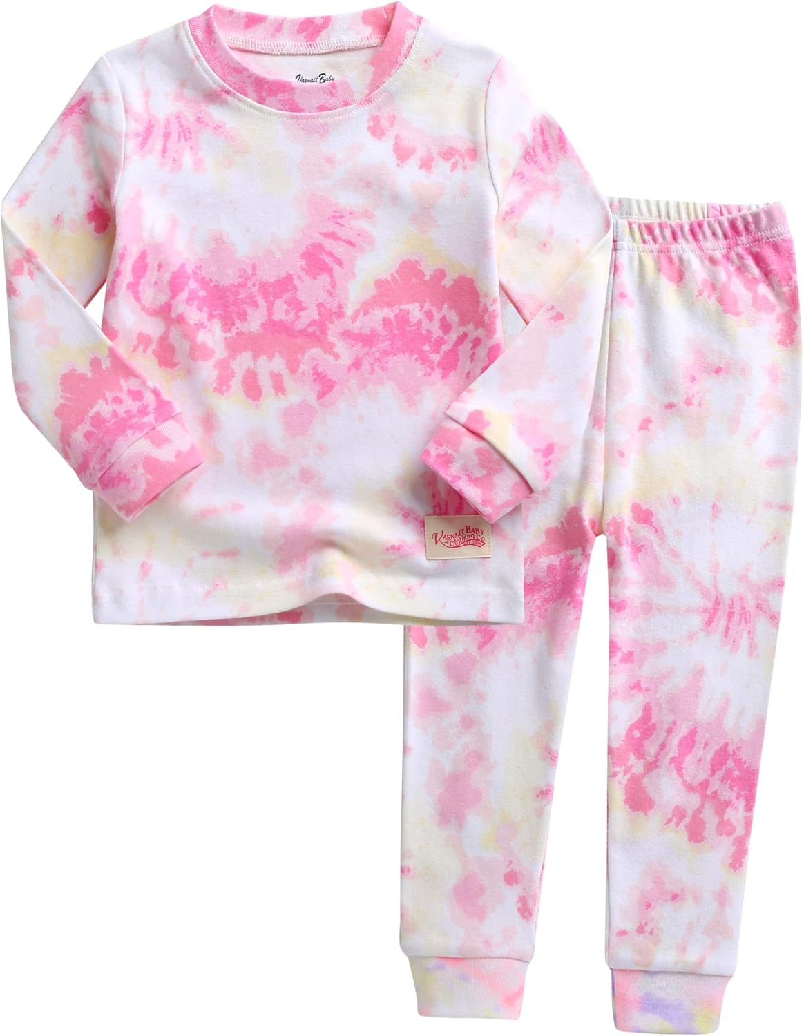 VAENAIT BABY 12M-12Y Toddler Kids Boys Girls 100% Cotton Marbling Tiedye Sung Fit Sleepwear Pajamas