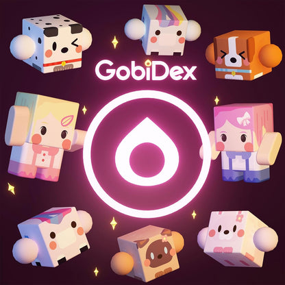 GobiDex 8PCS Magnetic Figures Playset Rotatable Animal & Character Toys for Kids, Toddlers Sensory