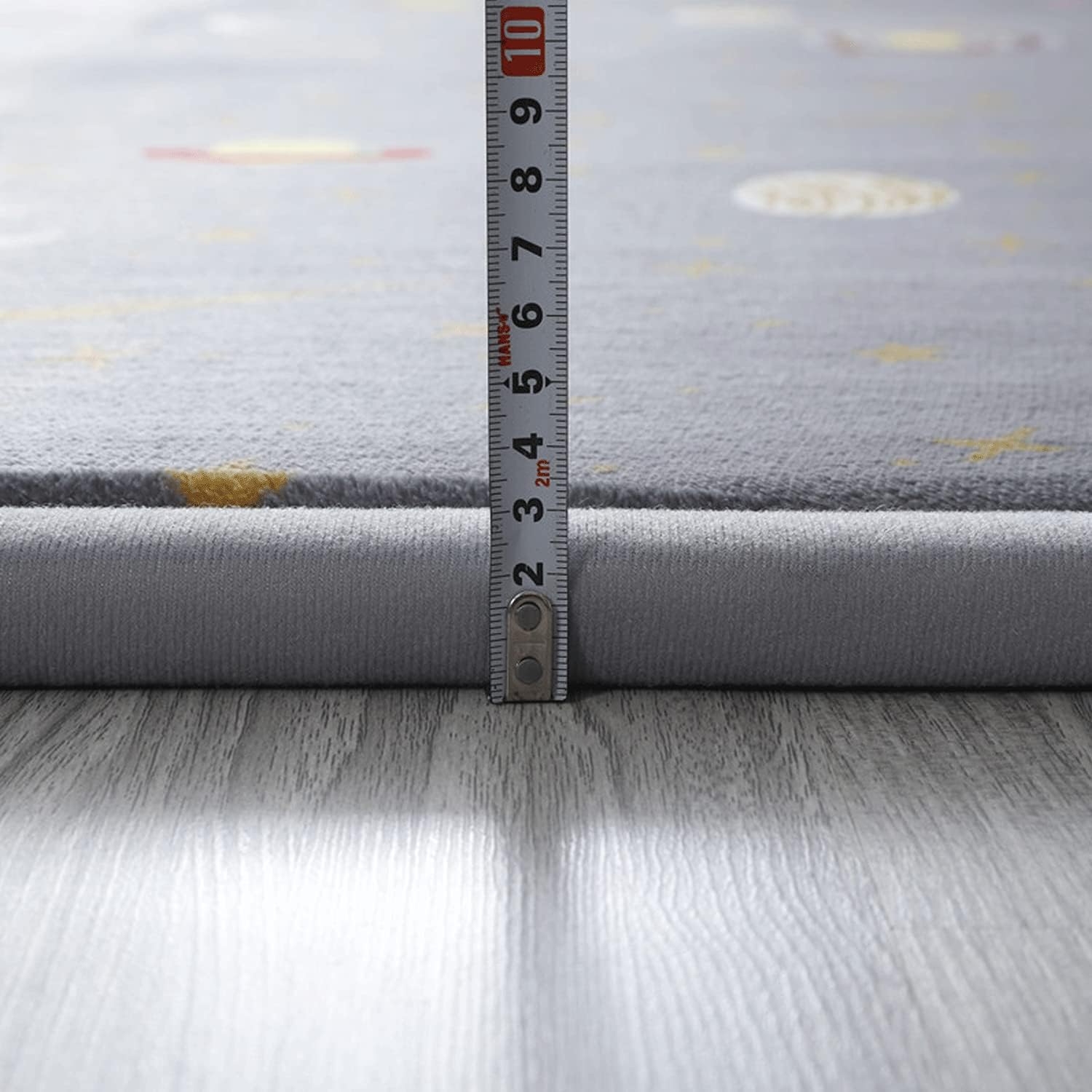 Loartee Coral Velvet Area Rug - 1" Thick Memory Foam Baby Play Mat, Washable Toddler Carpet, Home