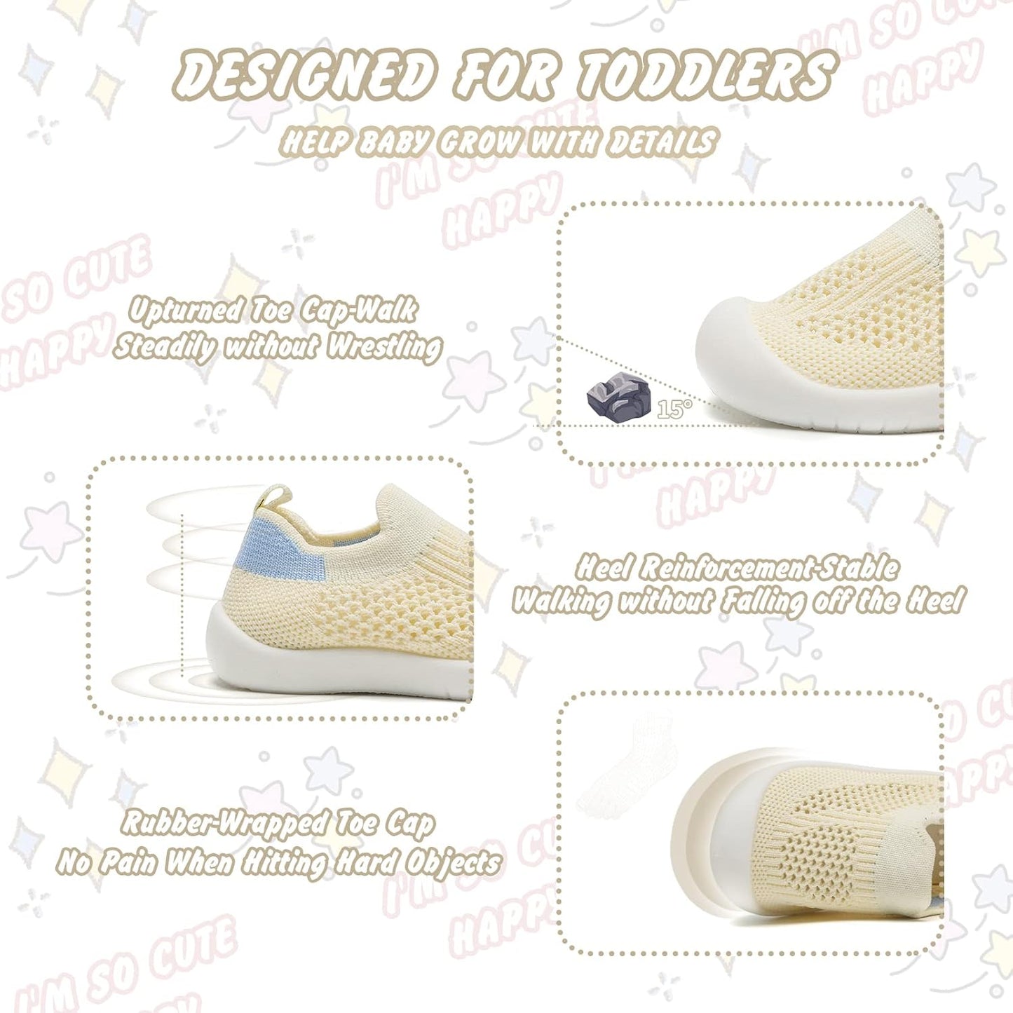 Charrost Toddler Baby Girl Boy First Walking Shoes Checkered Sneakers Sizes 3/4/5/6/7/8T. Soft