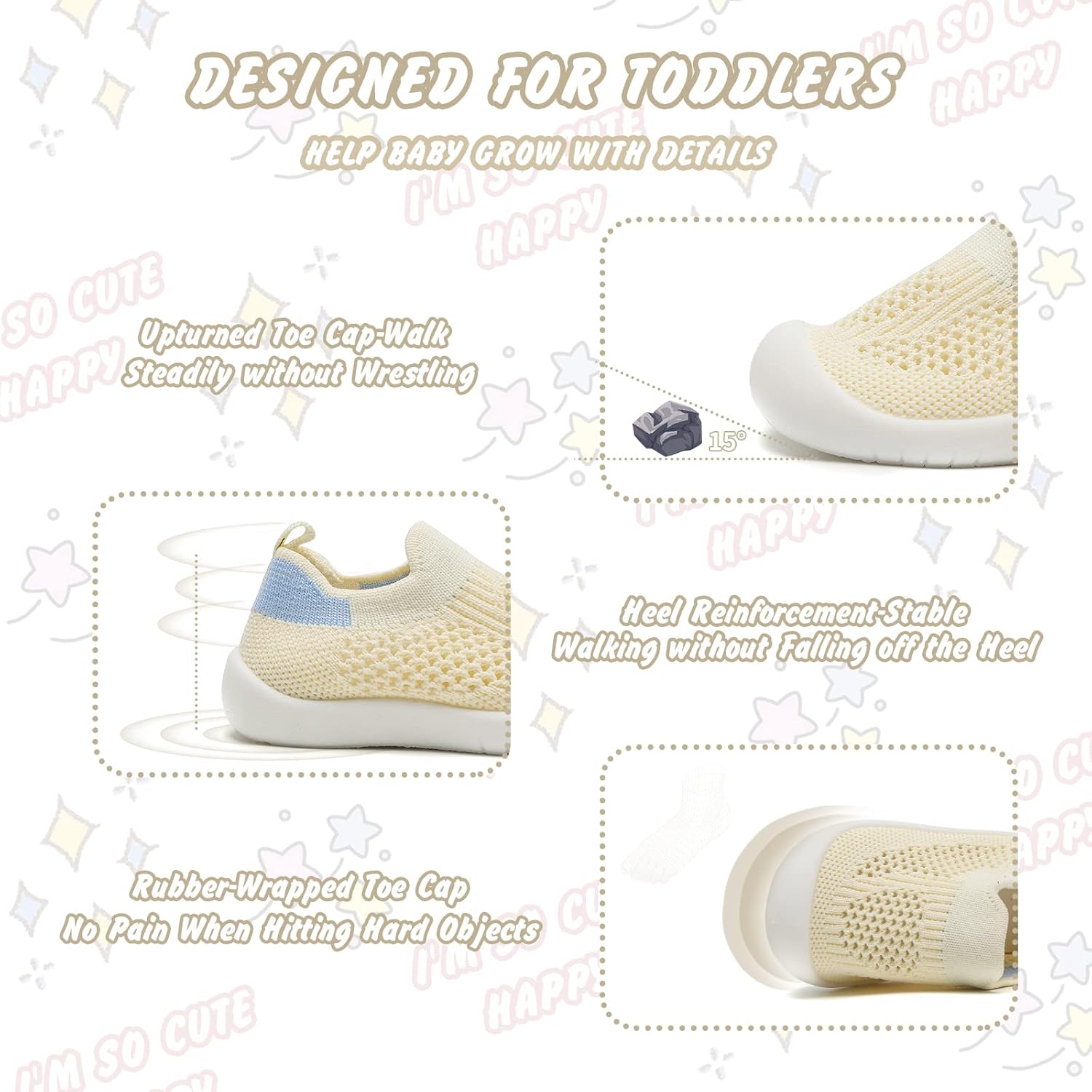 Charrost Toddler Baby Girl Boy First Walking Shoes Checkered Sneakers Sizes 3/4/5/6/7/8T. Soft
