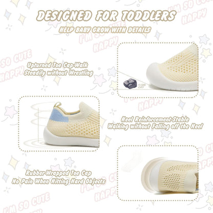 Charrost Toddler Baby Girl Boy First Walking Shoes Checkered Sneakers Sizes 3/4/5/6/7/8T. Soft